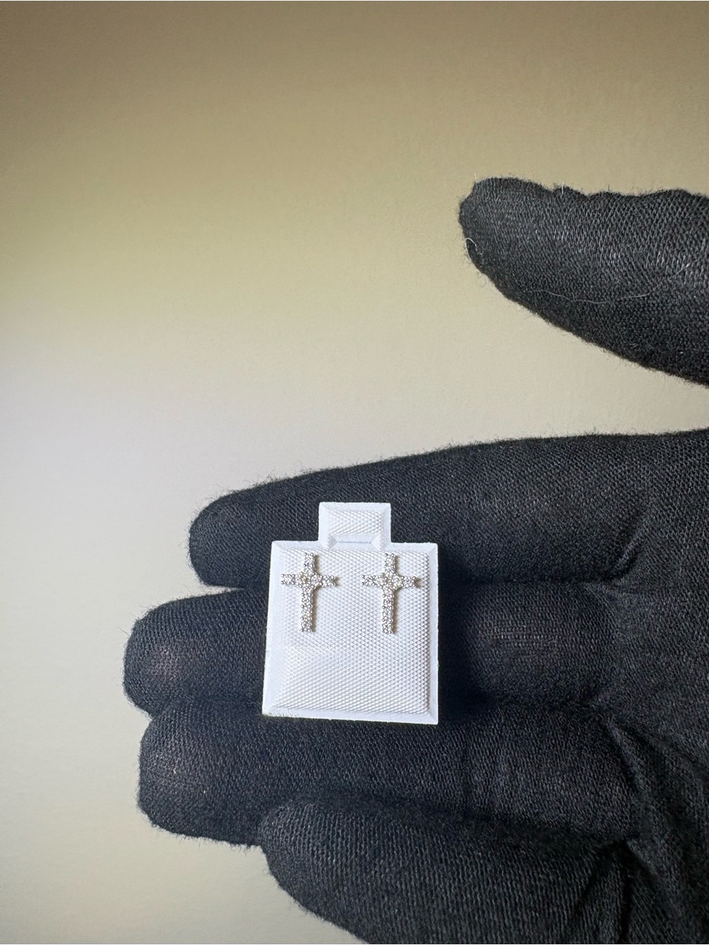 “Cross Earrings” Moissanite S925 Screw Back